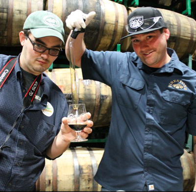 Myself, Head Brewer Dustin Kral, and some seriously fresh Parabola.