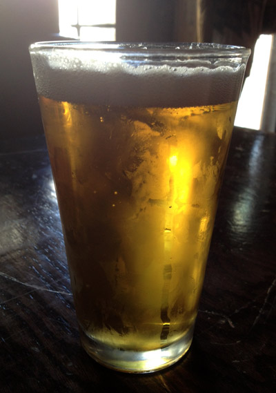 A tall pour at The Escondite