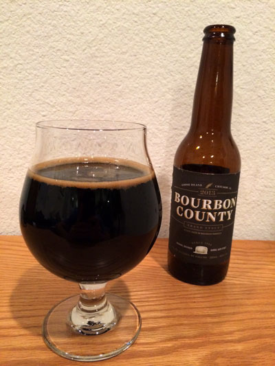 Goose Island Bourbon County Brand Stout pour