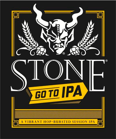 Stone Go To IPA label