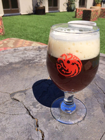 Ommegang Game of Thrones Fire and Blood Red Ale pour
