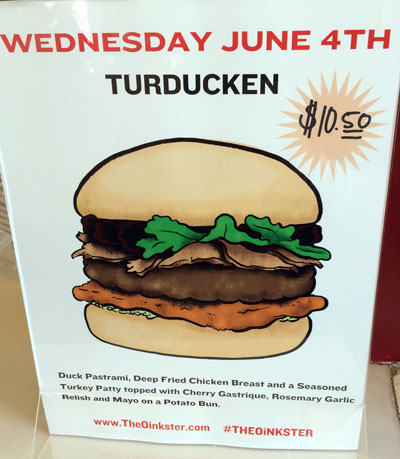 Oinkster Burger Week IV Beer Pairing - Day 3 Turducken